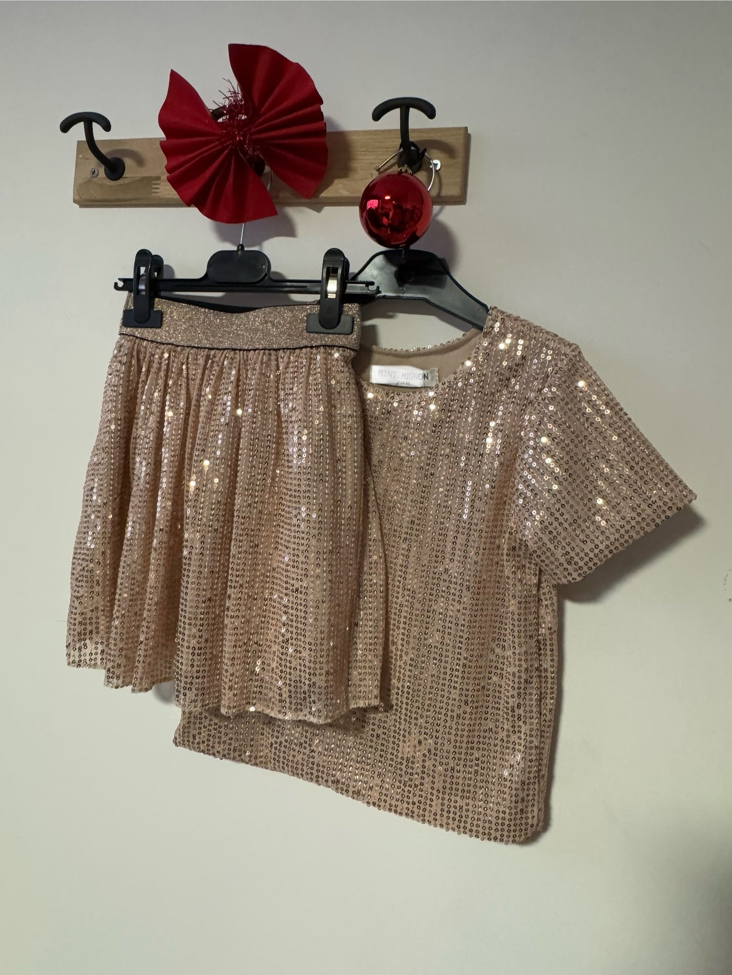 Top Sequin Gold Enfant