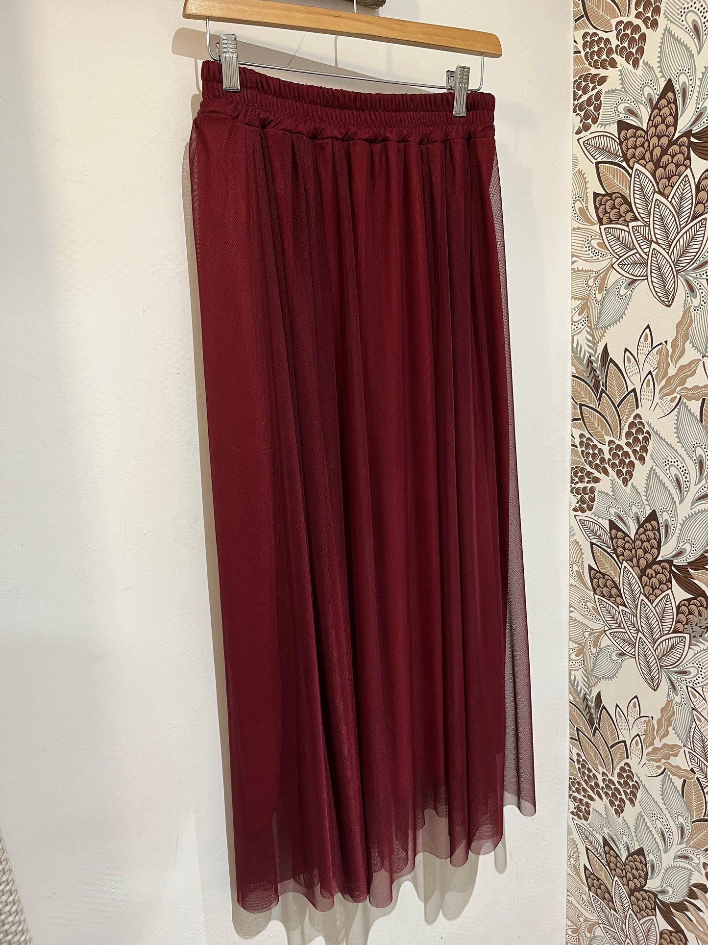 Jupe Tulle Bordeaux