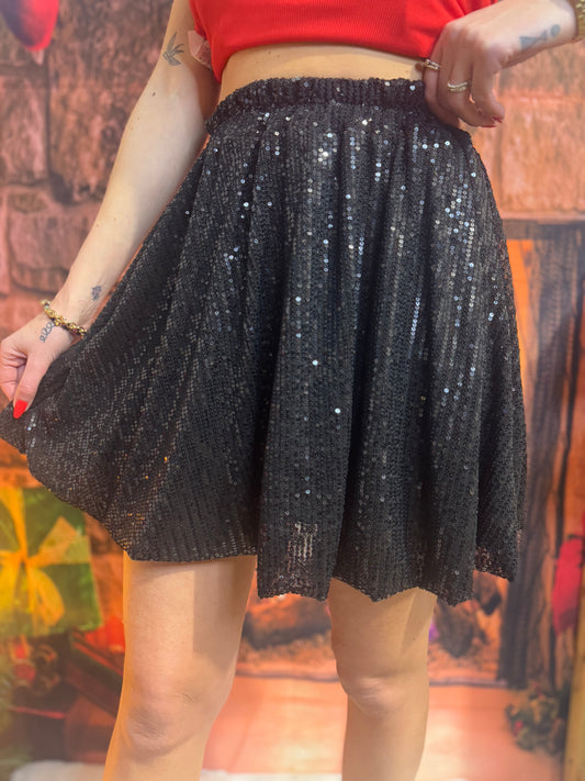 Jupe Sequin Noire