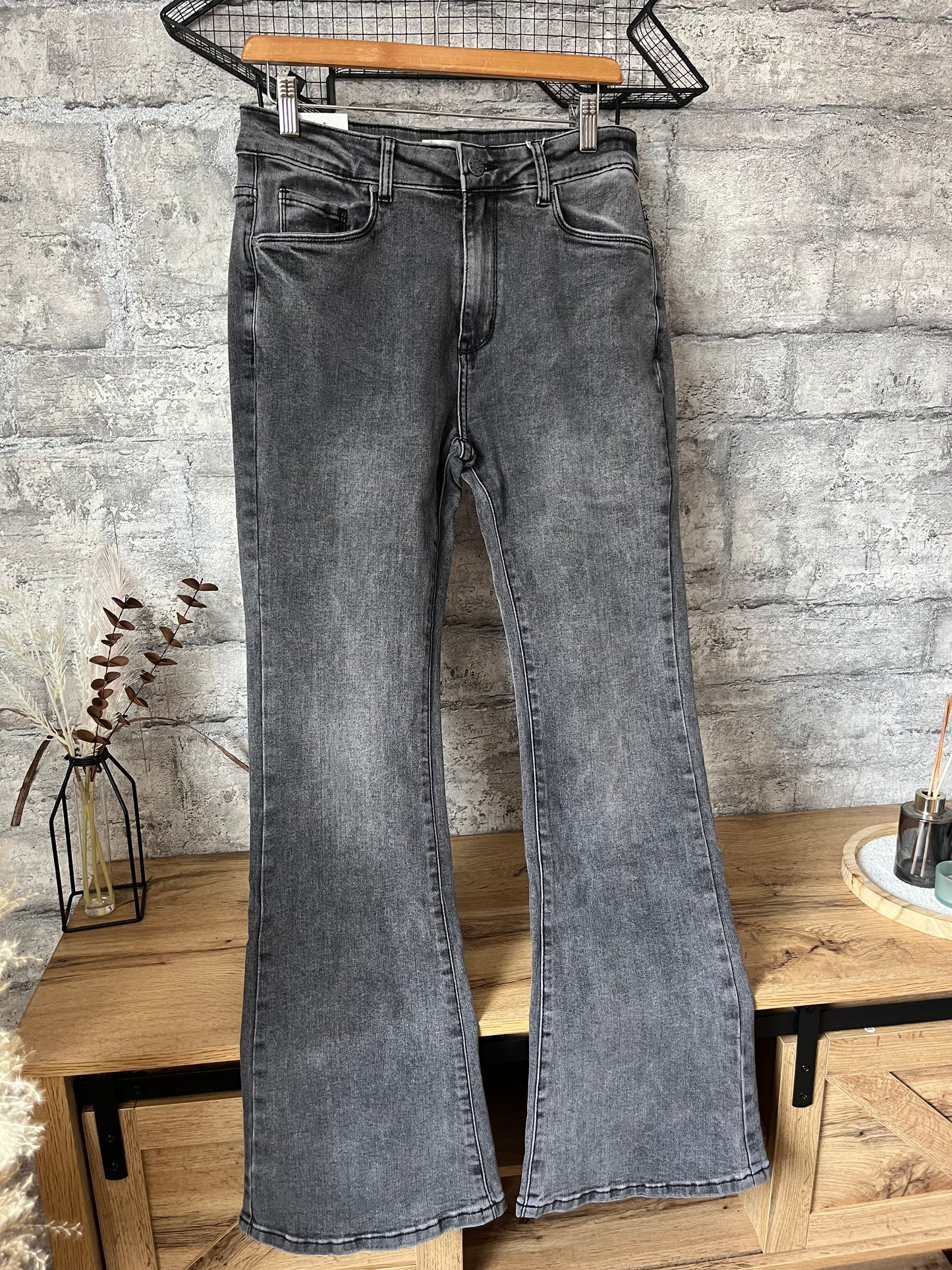 Jean’s Bootcut Gris Pulpeuse