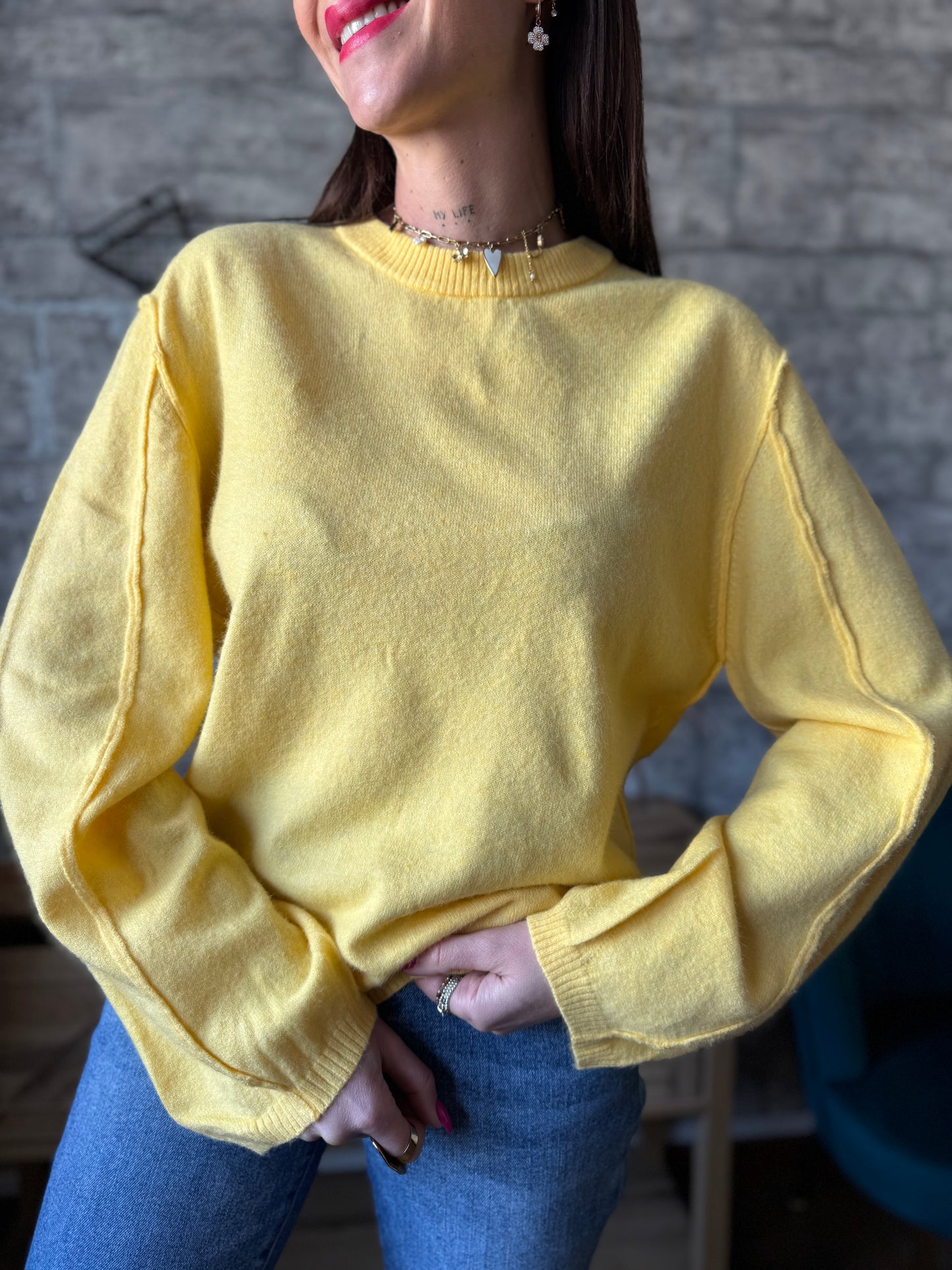 Pull Dany Jaune