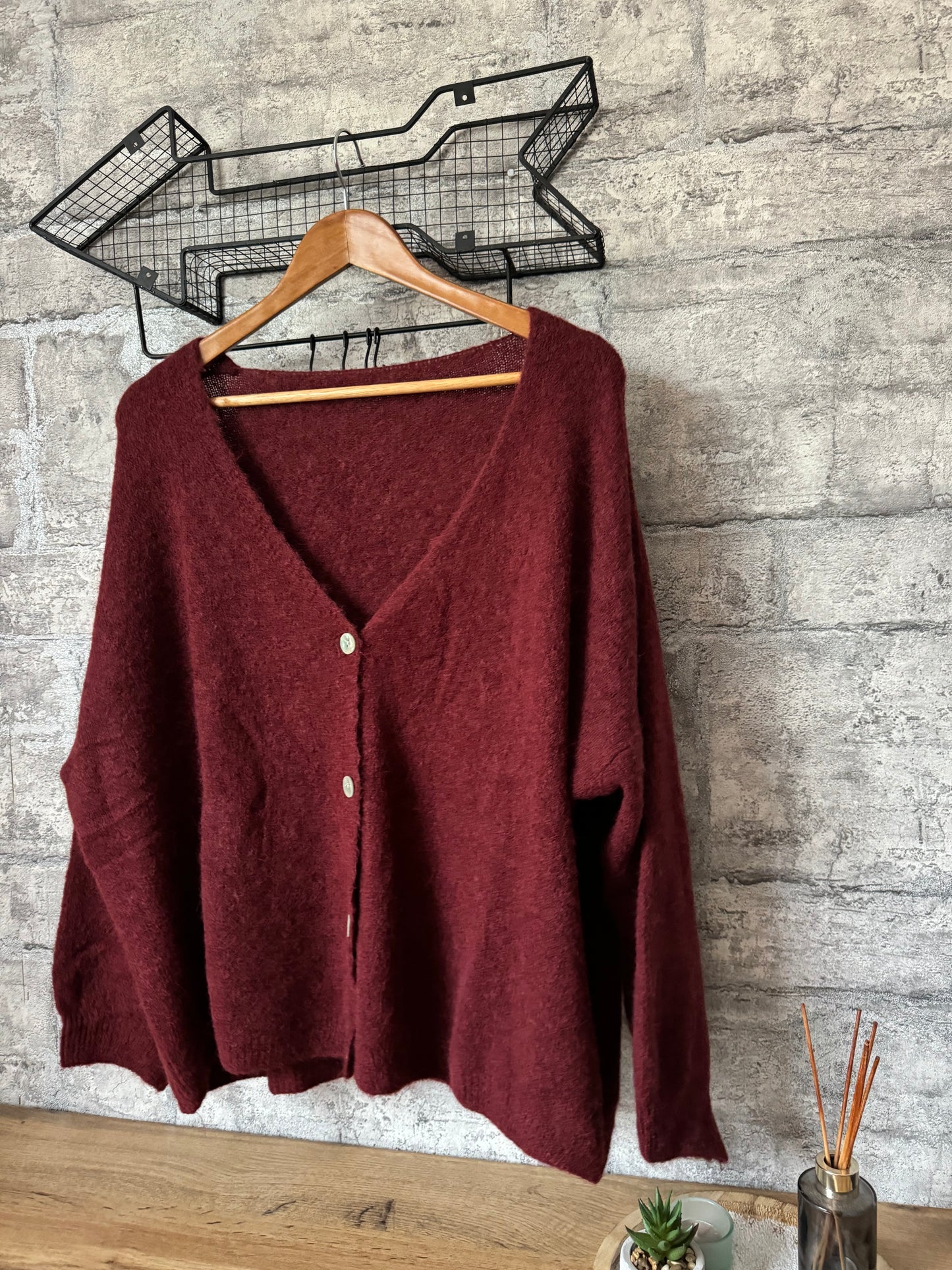 Pull Gilet Bordeaux Pulpeuse