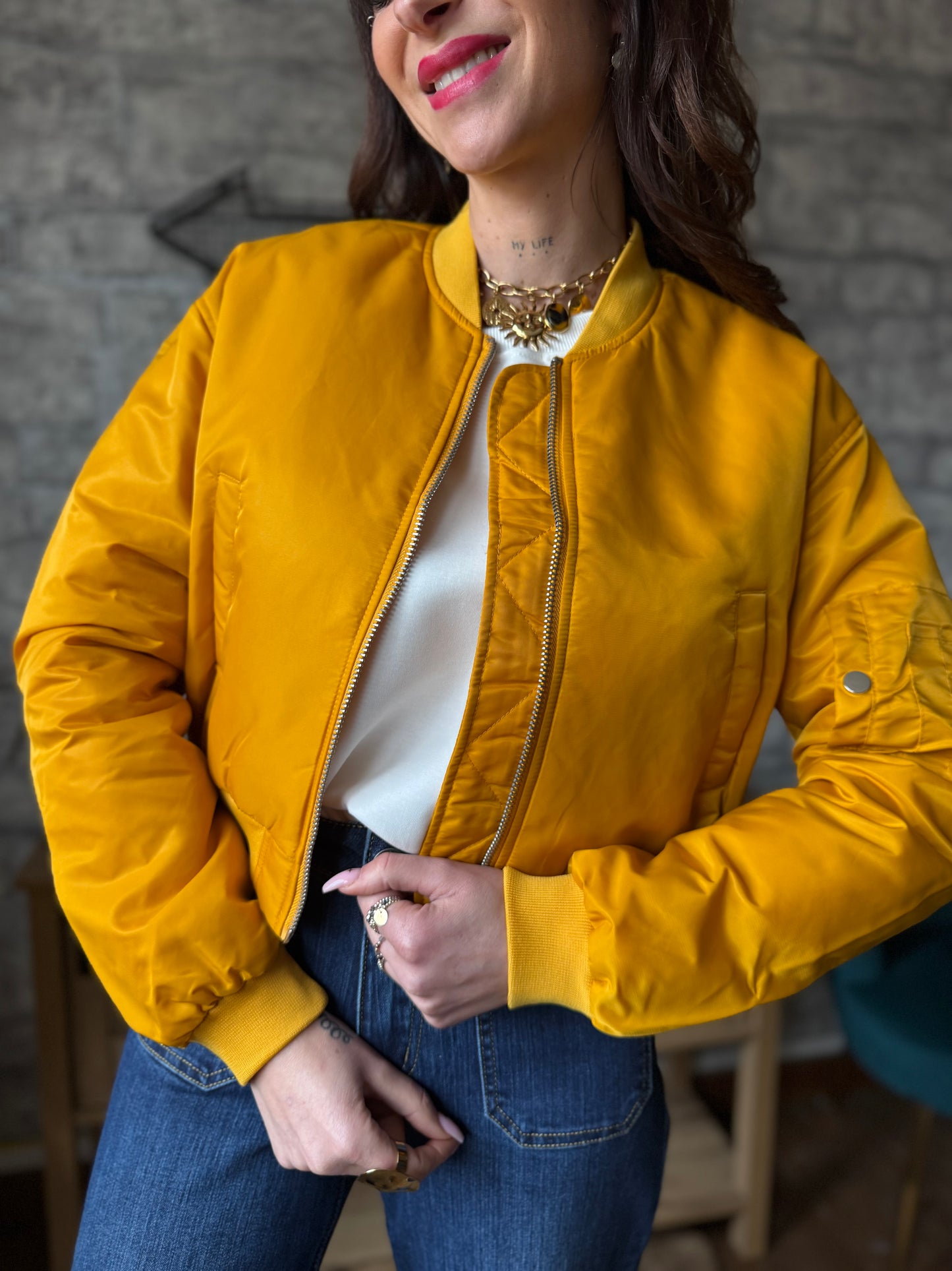 Bomber Déperlant Jaune