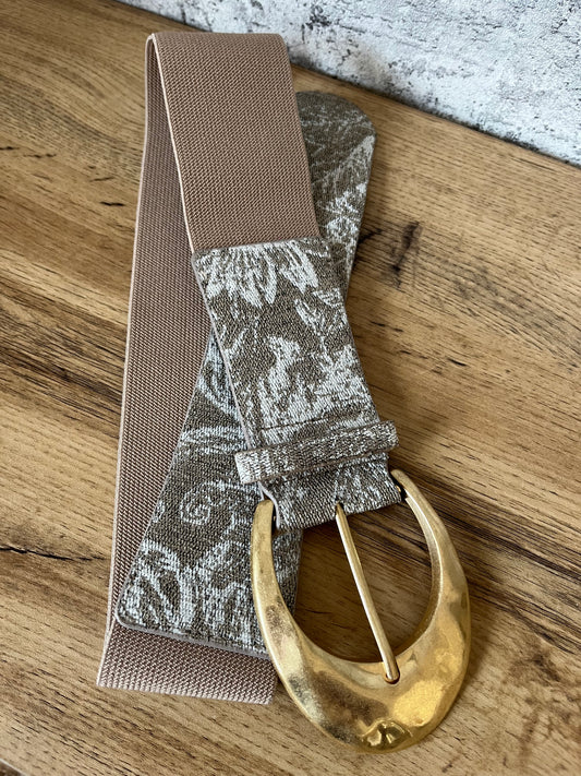 Ceinture Marron Imprimé