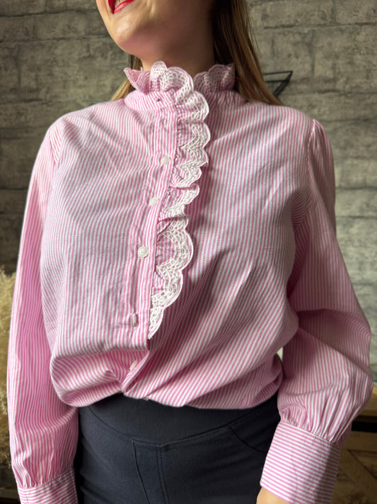 Chemise Colerette Rose Pulpeuse