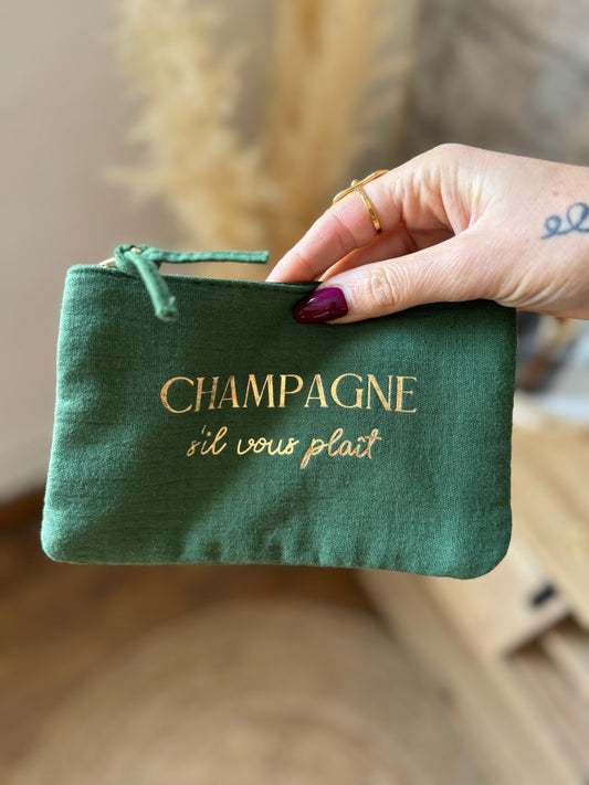 Pochette Champagne Vert