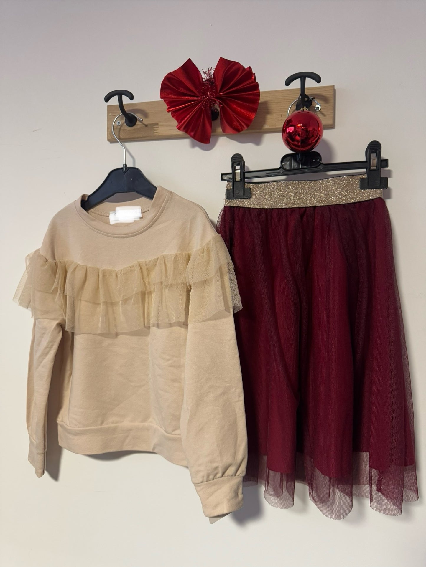 Jupe Tulle Bordeaux Enfant