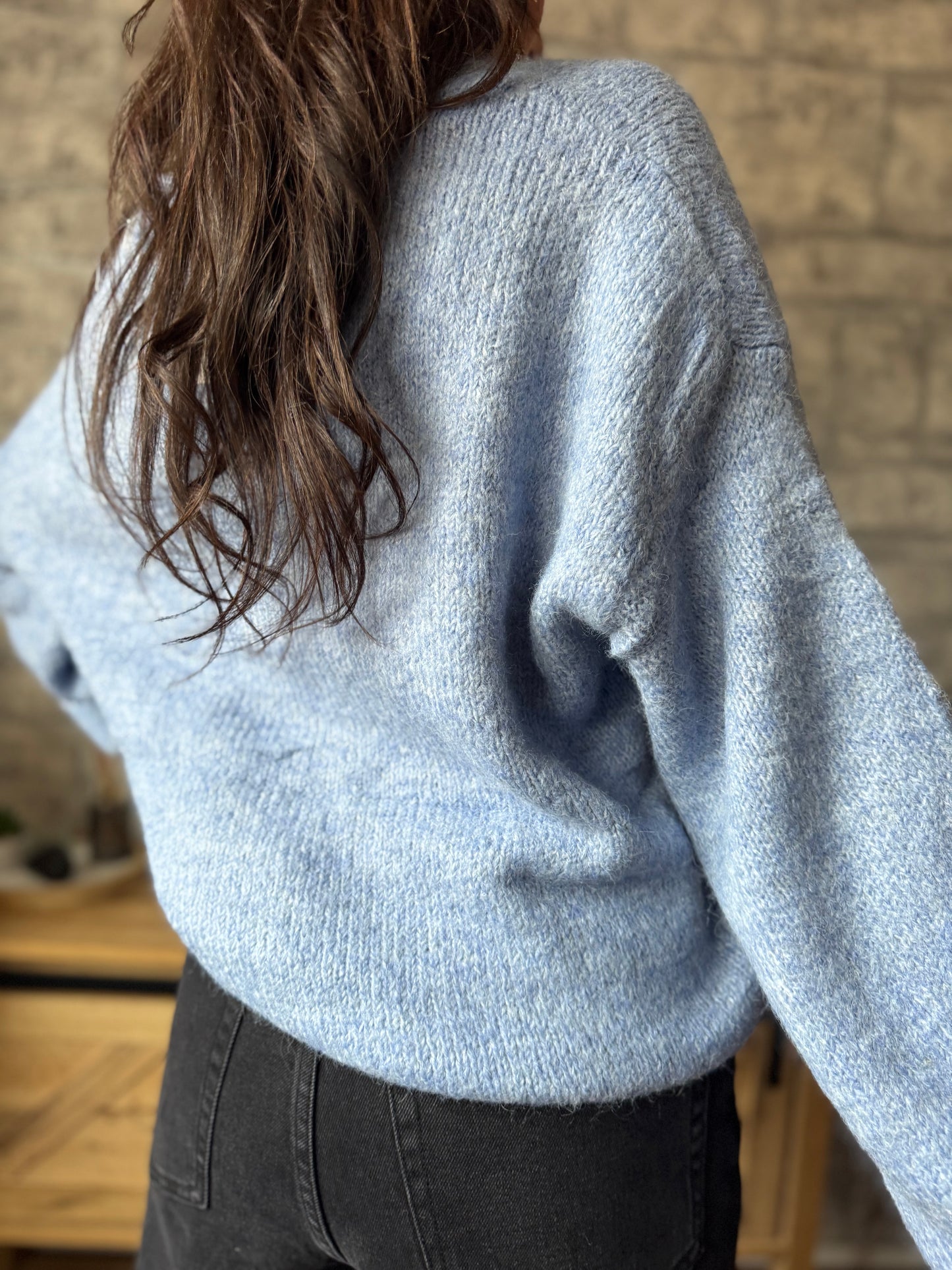 Pull/Gilet Toudoux Bleu Ciel