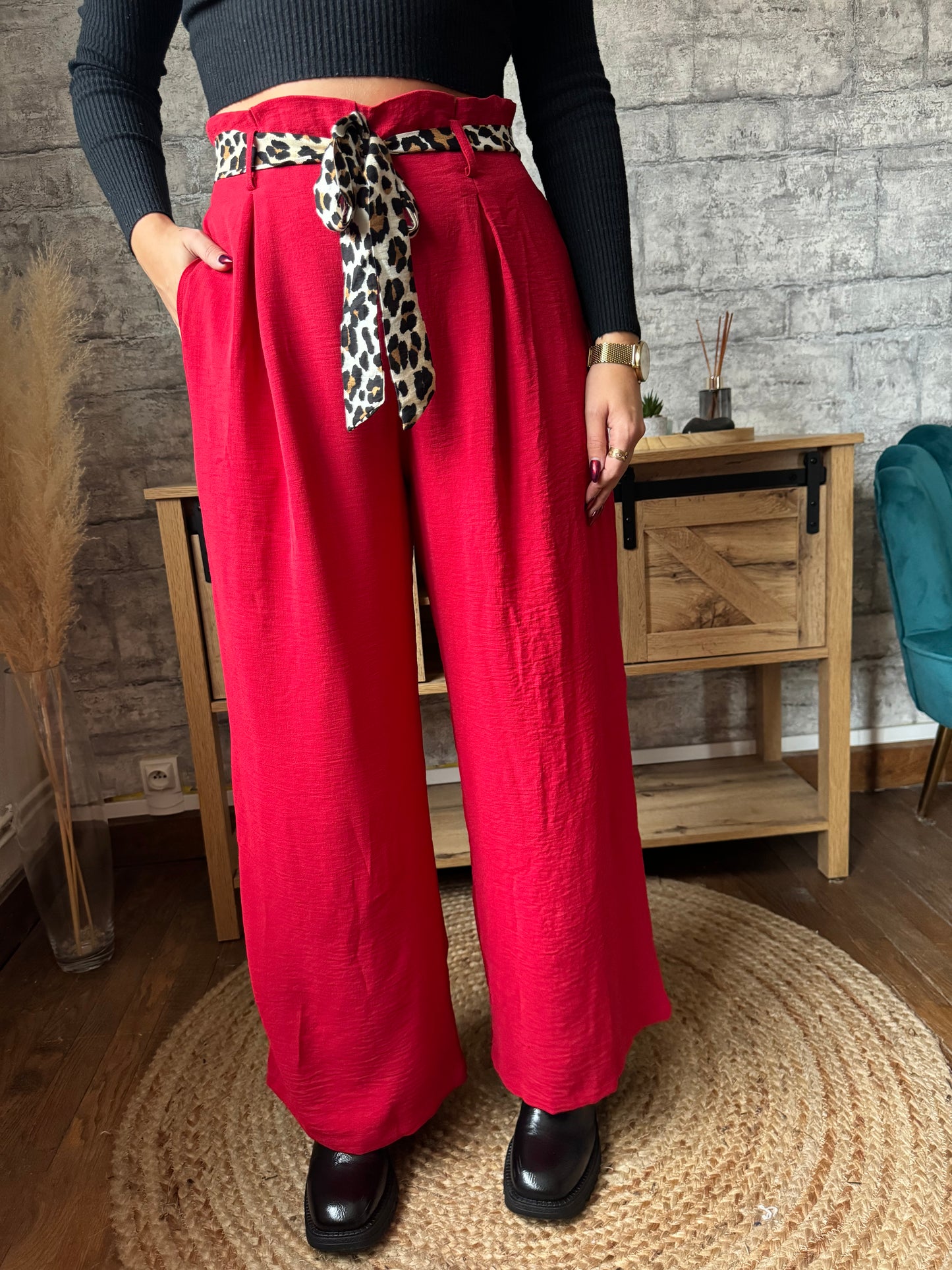 Pantalon Simon Rouge Pulpeuse