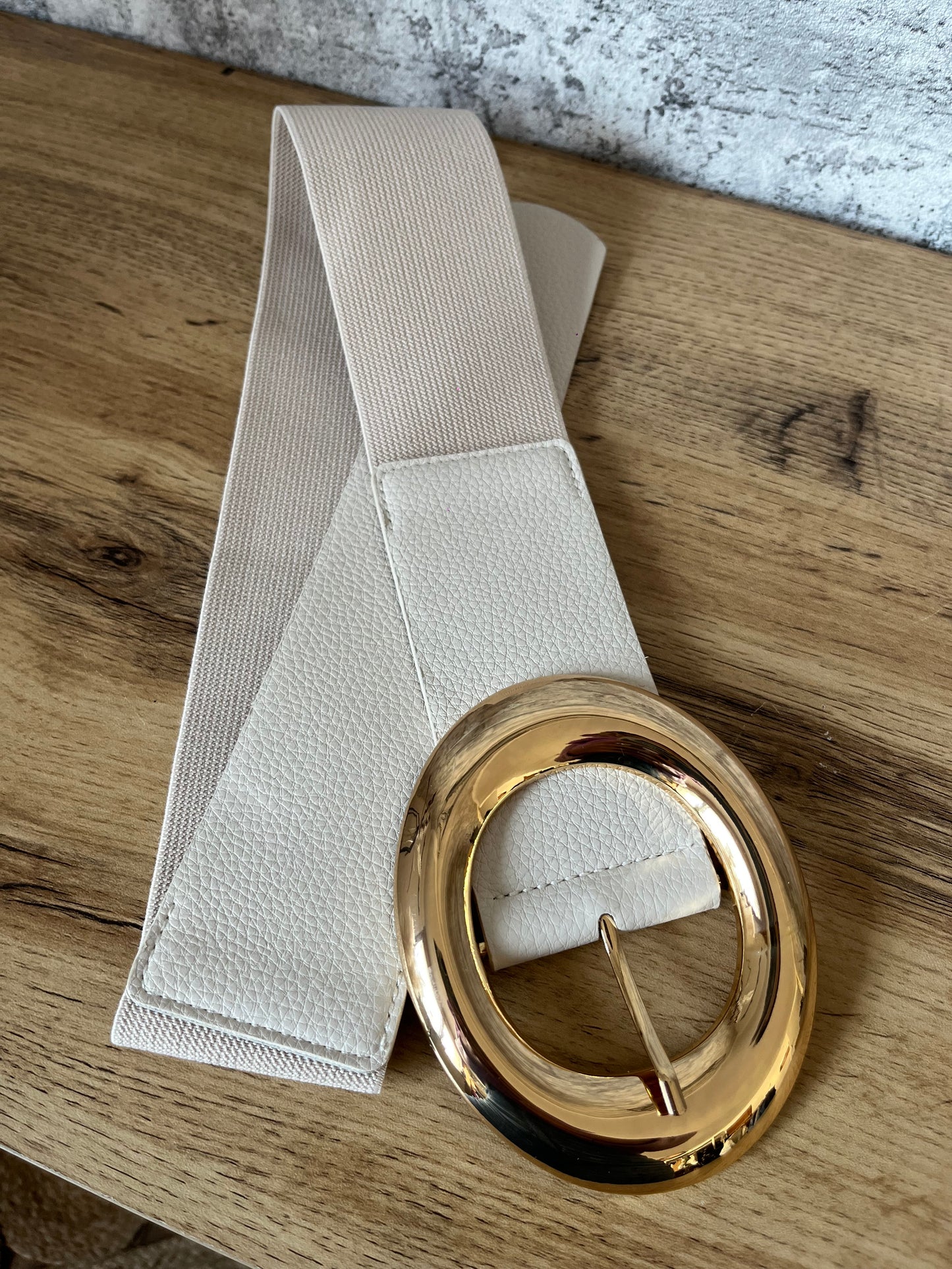 Ceinture Beige Ovale