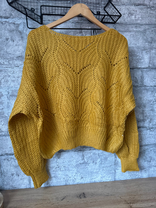 Pull Pilou Ocre Jaune