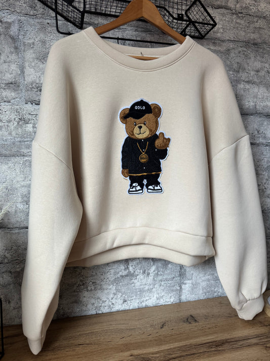 Sweat Teddy Bear Beige