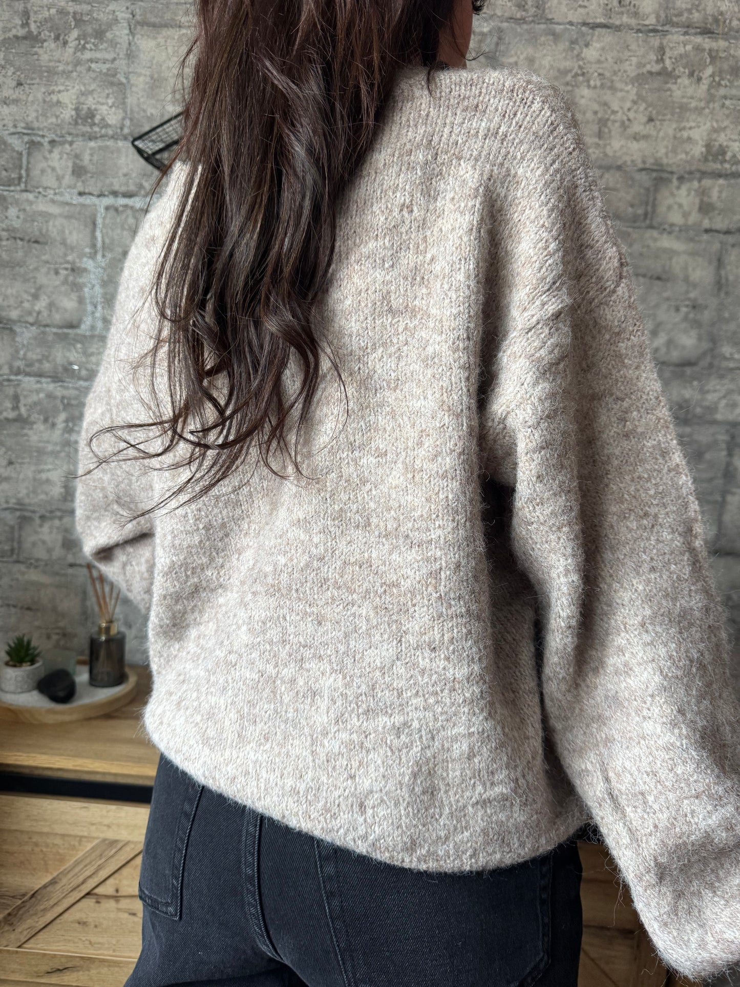 Pull/Gilet Toudoux Taupe