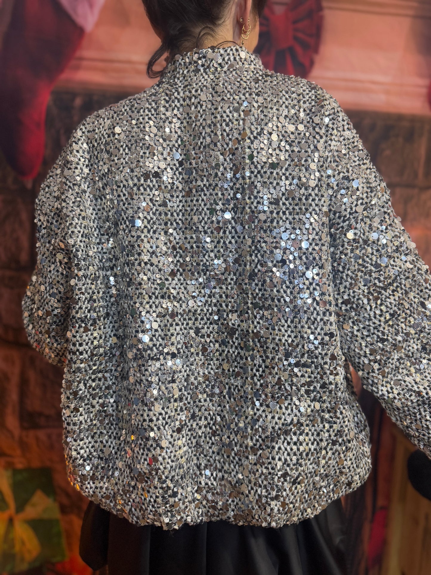 Bombers Sequins Argent