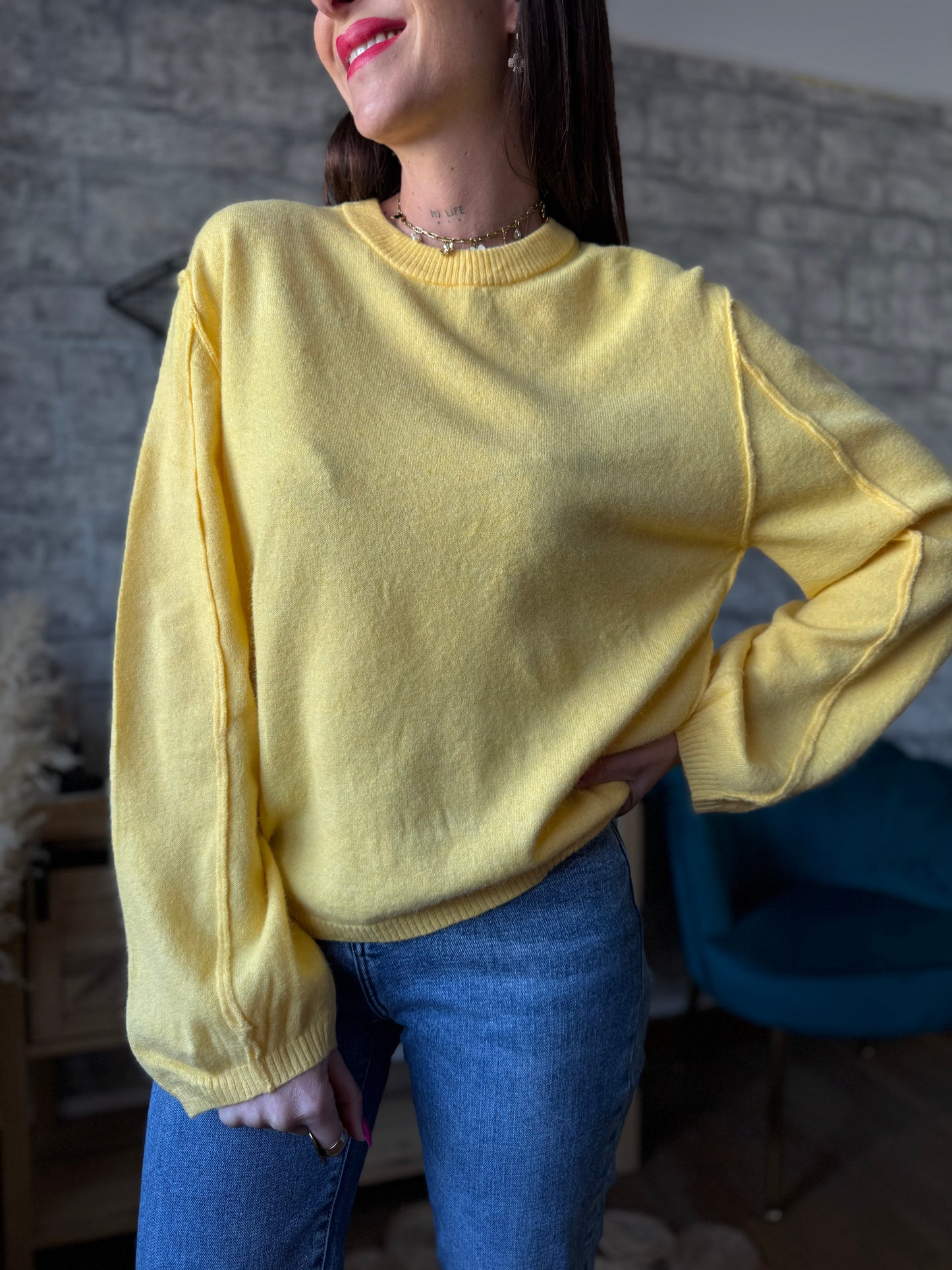 Pull Dany Jaune