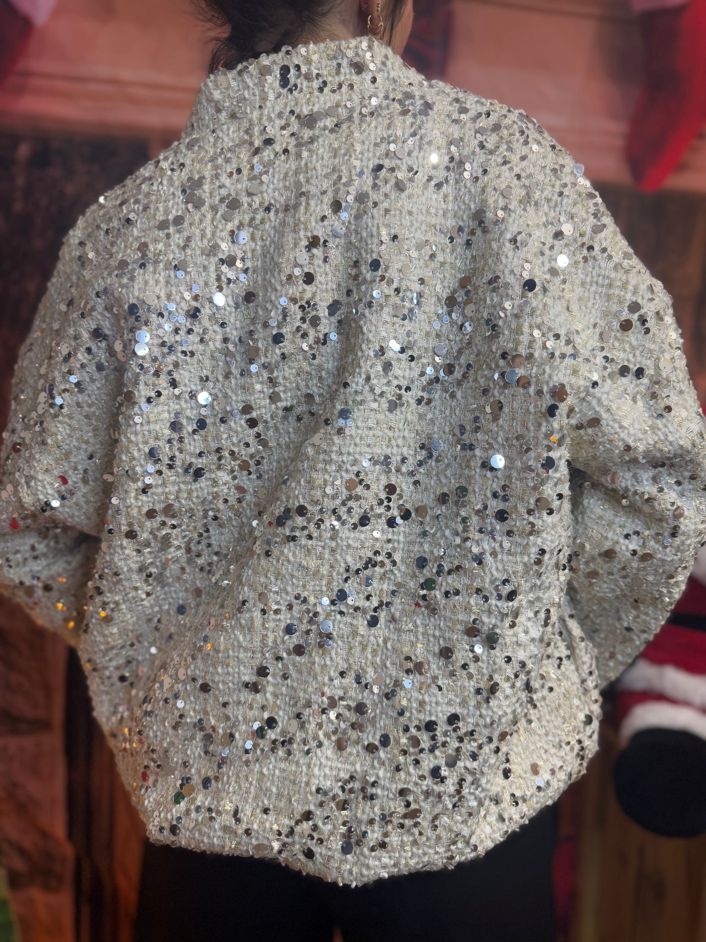 Bombers Sequins Ecru